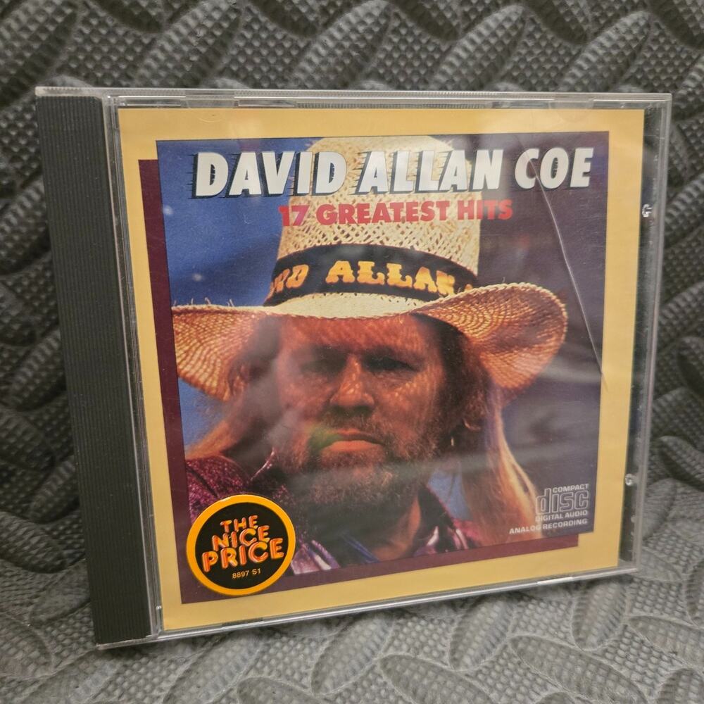 David Allan Coe 17 Greatest Hits CD Columbia CK 40185 Clean Disc Country